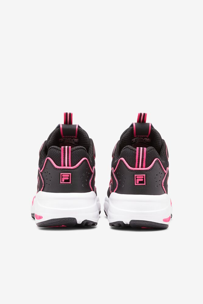 Fila Ray Tracer Neon Sneakers Blk/Pglo/Wht | PSQW30174