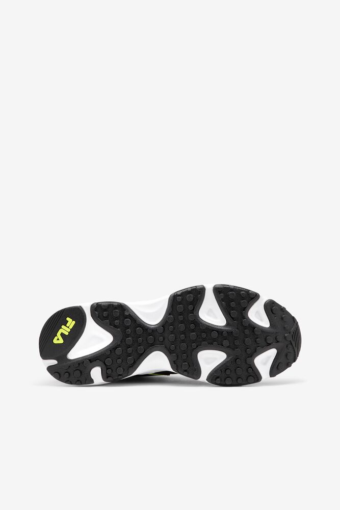 Fila Ray Tracer Neon Sneakers Blk/Sfty/Wht | UYEN82643