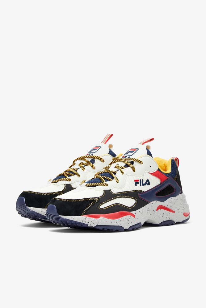 Fila Ray Tracer Sneakers Azul Marino Plateadas Negras | FBOC53760