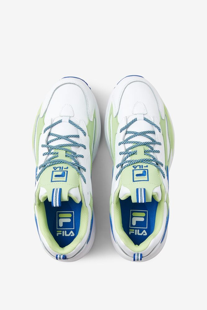 Fila Ray Tracer Sneakers Blancas Azules Verde | YRFU84567