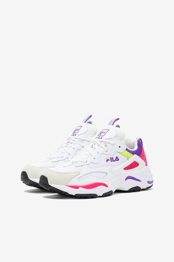 Fila Ray Tracer Sneakers Blancas Moradas | SNOU98172