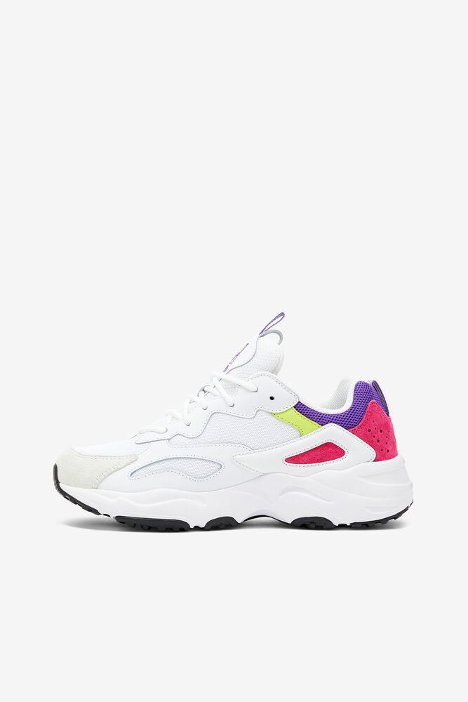 Fila Ray Tracer Sneakers Blancas Moradas | SNOU98172