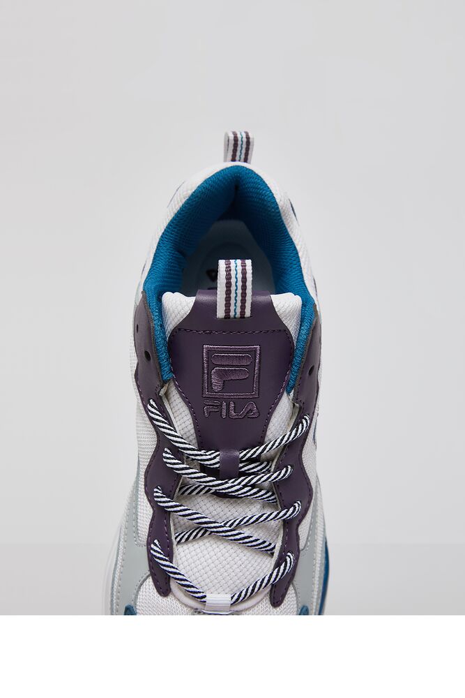 Fila Ray Tracer Sneakers Blancas Moradas | HIWU80523