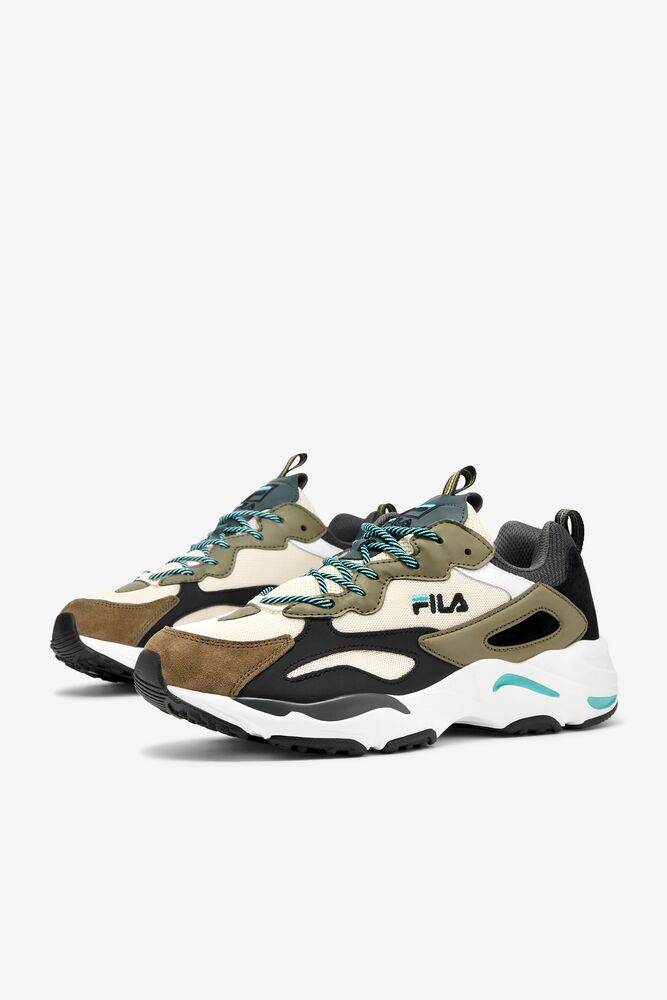 Fila Ray Tracer Sneakers Negras Azules Turquesa | XDJO49156