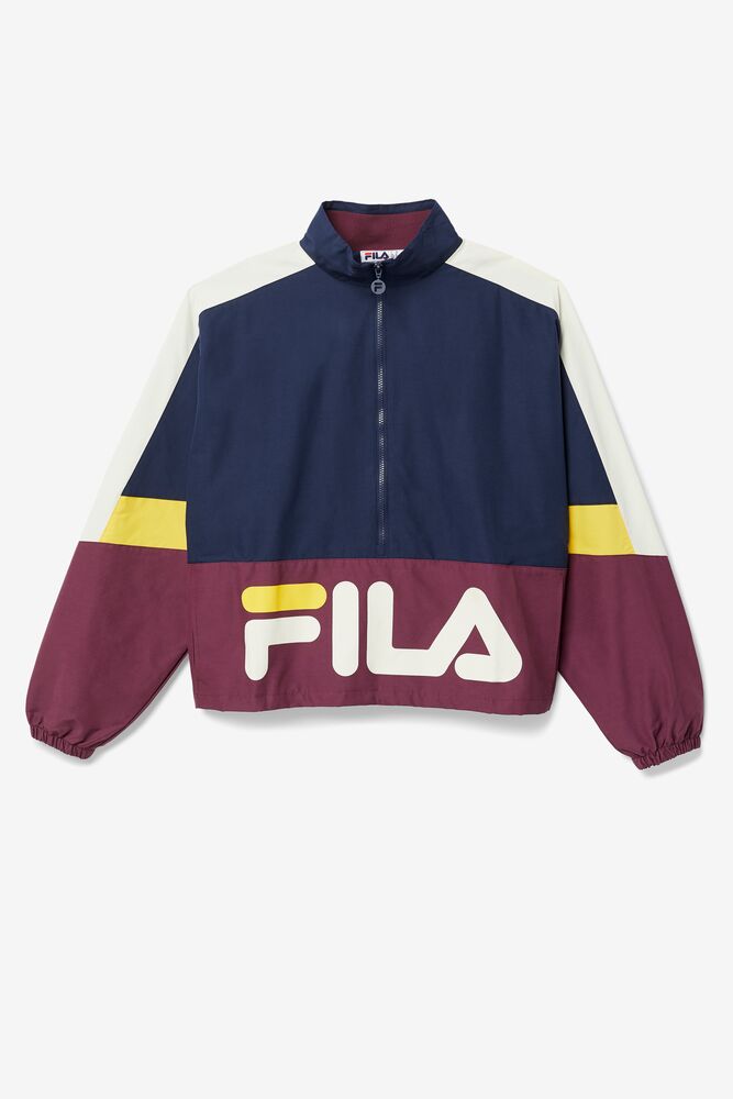 Fila Reid Track Jacket 413 Peacoat / Prune / Tutrledove | XNBT31587