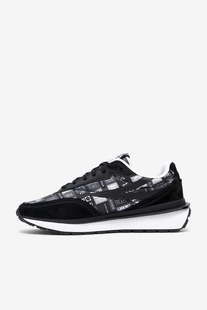 Fila Renno Patchwork Chunky Sneakers Negras Blancas | SPMF05497