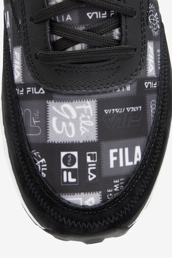 Fila Renno Patchwork Chunky Sneakers Negras Blancas | SPMF05497