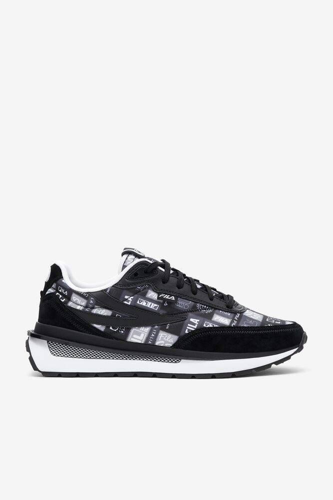 Fila Renno Patchwork Chunky Sneakers Negras Blancas | SPMF05497