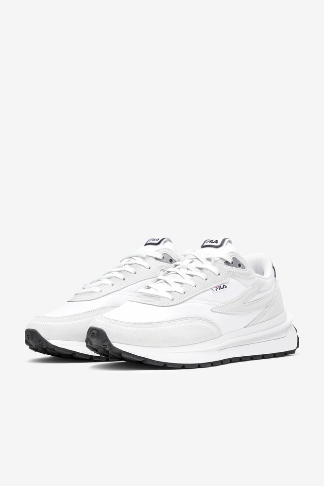 Fila Renno Premium Tennis Shoes Blancas Negras Rojas | EWXG10265