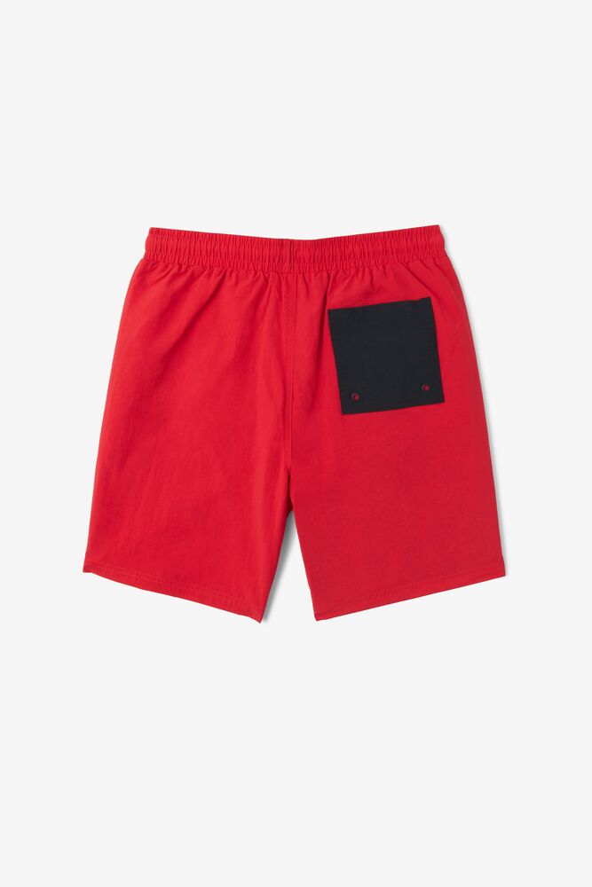 Fila Rhett Swim Short Rojas Negras | WAFK41203