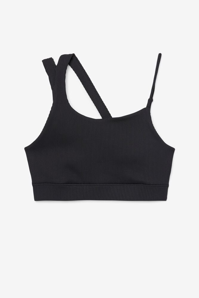 Fila Ribbed Essentials | Karina Bra Top Negras | TDSE67514