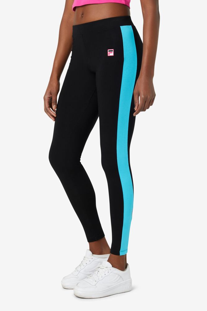 Fila Riviera Legging Negras Rosas Azules | HEKG35109