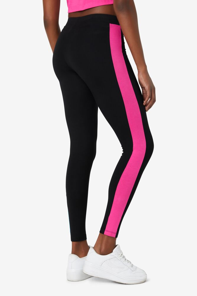 Fila Riviera Legging Negras Rosas Azules | HEKG35109