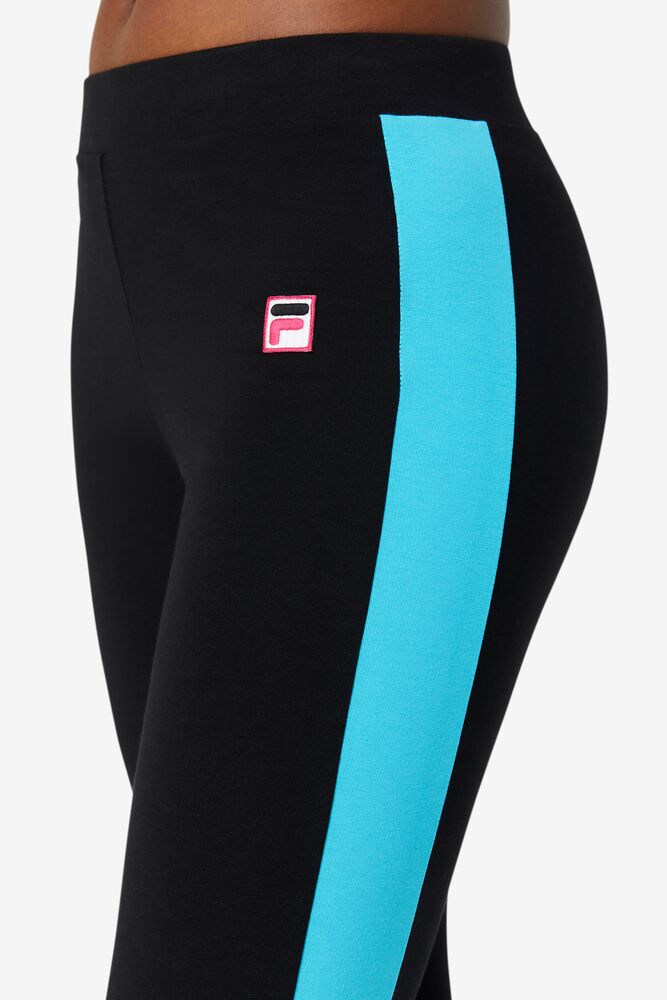 Fila Riviera Legging Negras Rosas Azules | HEKG35109