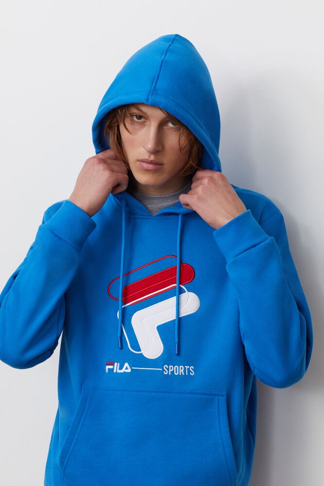 Fila Rocky Hoodie Directrblue | PISM78459