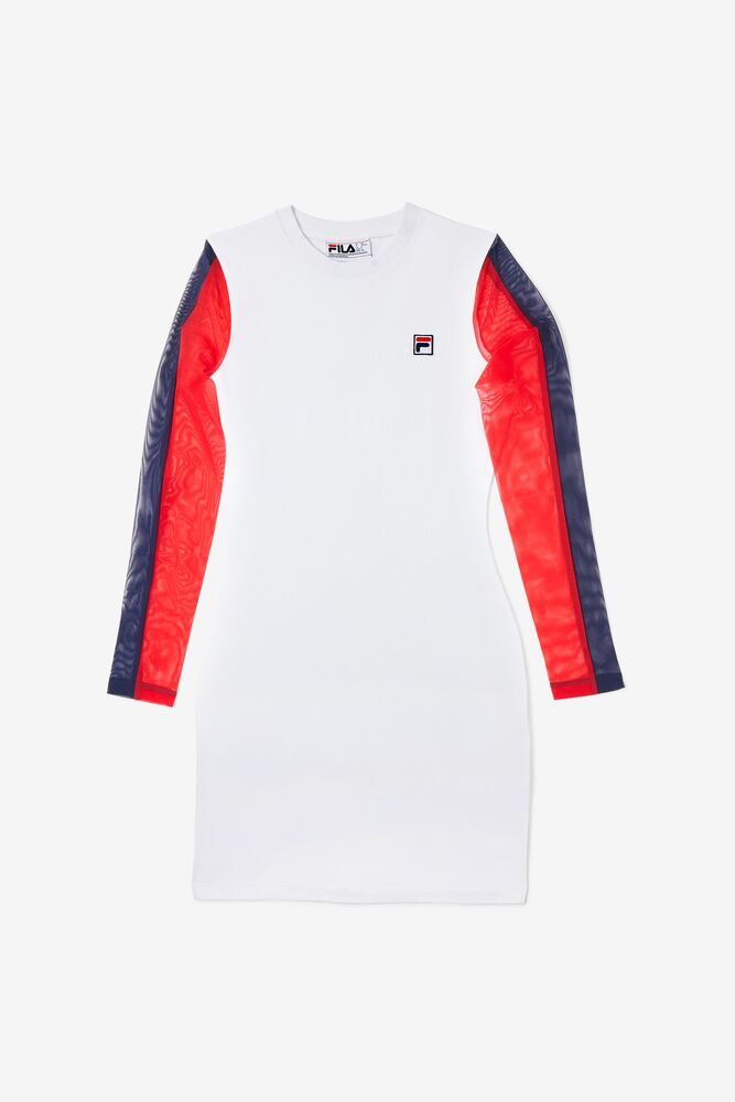 Fila Ruhi Dress Blancas Rojas | YLNX15784