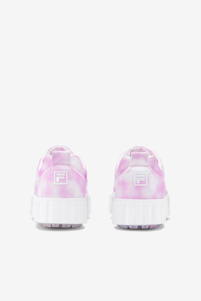 Fila Sandblast Low Mottled Tie Dye Sneakers Lavanda Blancas Blancas | ZJVT61904