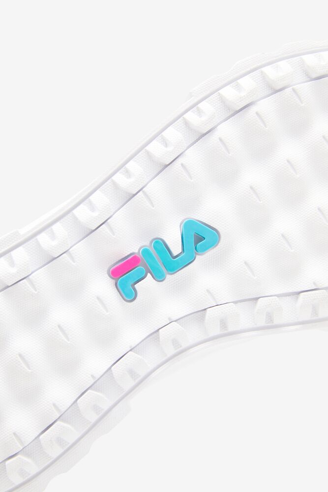 Fila Sandblast Low Satin Lace Sneakers Blancas Azules Plateadas | RTXB09387