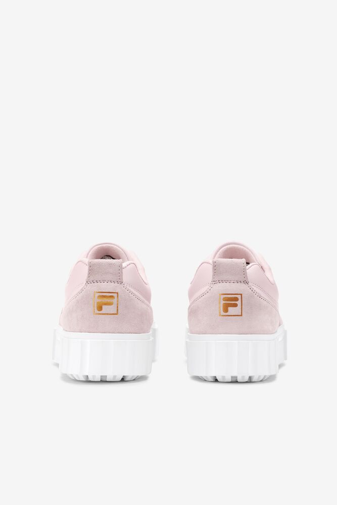 Fila Sandblast Low Sneakers Rosas Blancas Doradas | KYUW74256