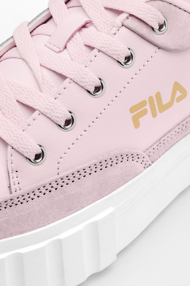 Fila Sandblast Low Sneakers Rosas Blancas Doradas | KYUW74256