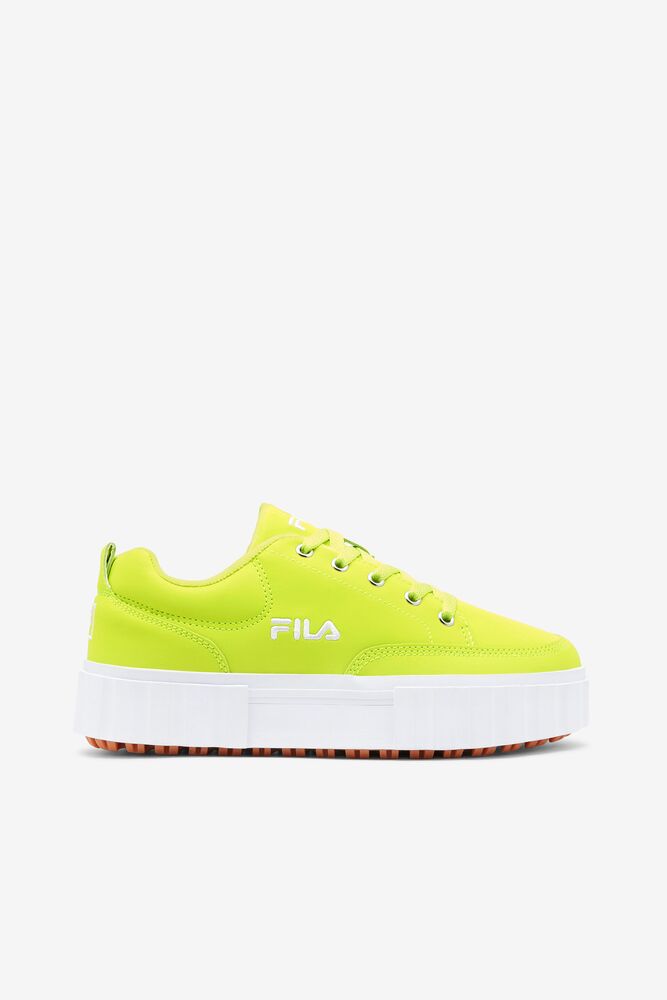 Fila Sandblast Low Sneakers Sfty/Sfty/Wht | PCBL74218