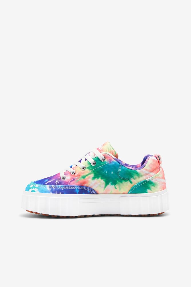 Fila Sandblast Low Tie Dye Sneakers Mult/Wht/Wht | MUSG32560