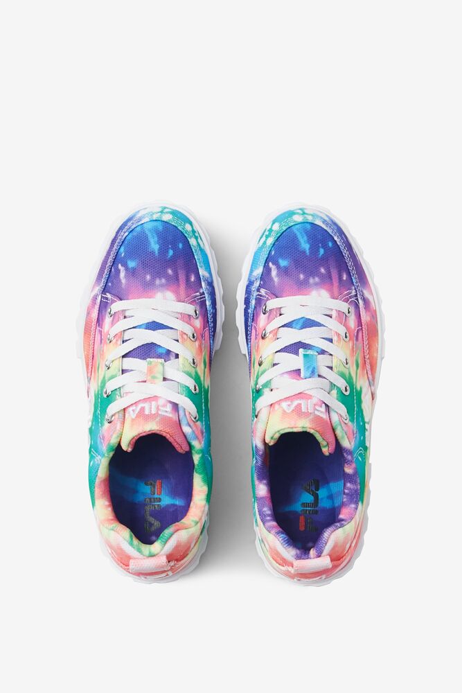 Fila Sandblast Low Tie Dye Sneakers Mult/Wht/Wht | MUSG32560