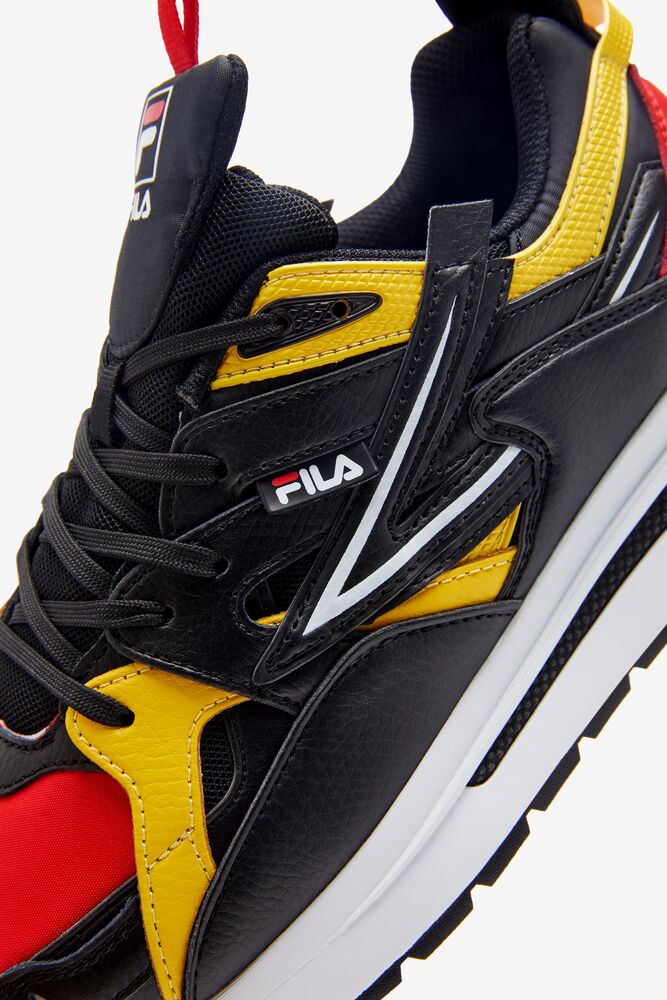 Fila Sandenal Sneakers Rojas Negras Limón | NODM90341