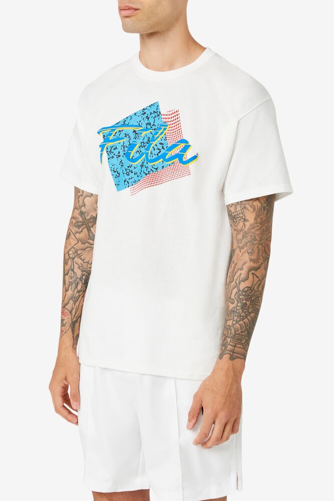 Fila Santa Monica Tee Blancas | QOFC27381