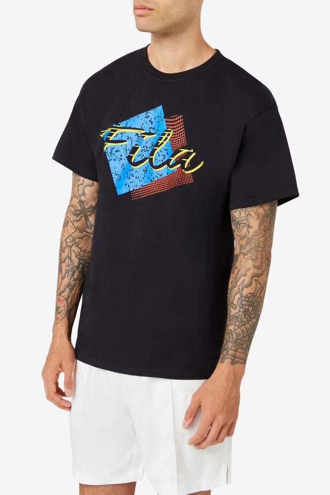 Fila Santa Monica Tee Negras | DWJM30814