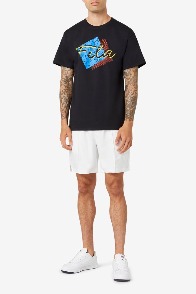 Fila Santa Monica Tee Negras | DWJM30814