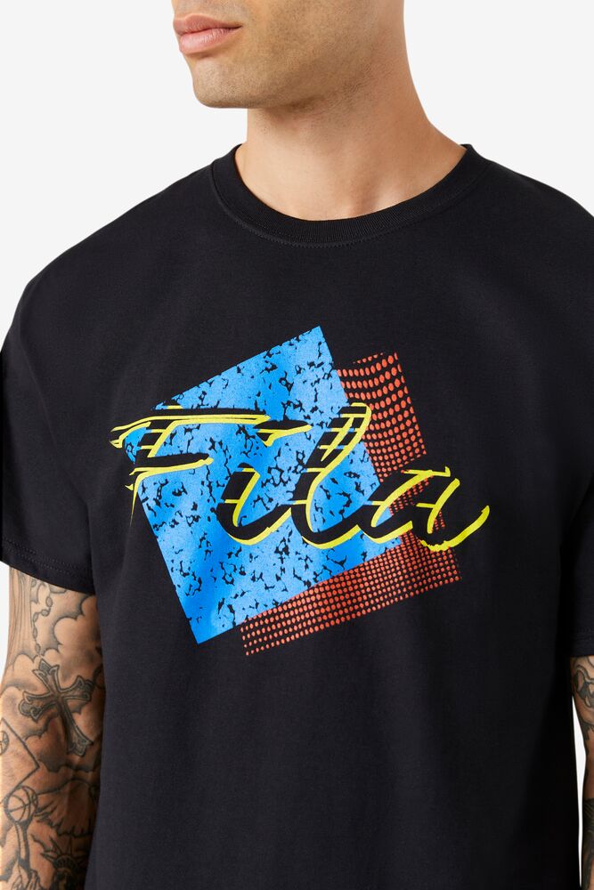 Fila Santa Monica Tee Negras | DWJM30814