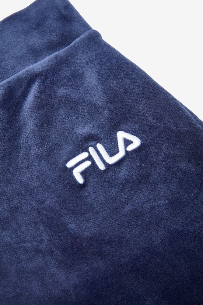 Fila Sara Velour Jogger 410 Peacoat | SWAI89046