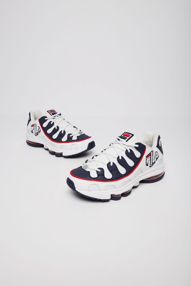 Fila Silva Trainer Tennis Shoes Wht/Fnvy/Fred | PKUJ65910