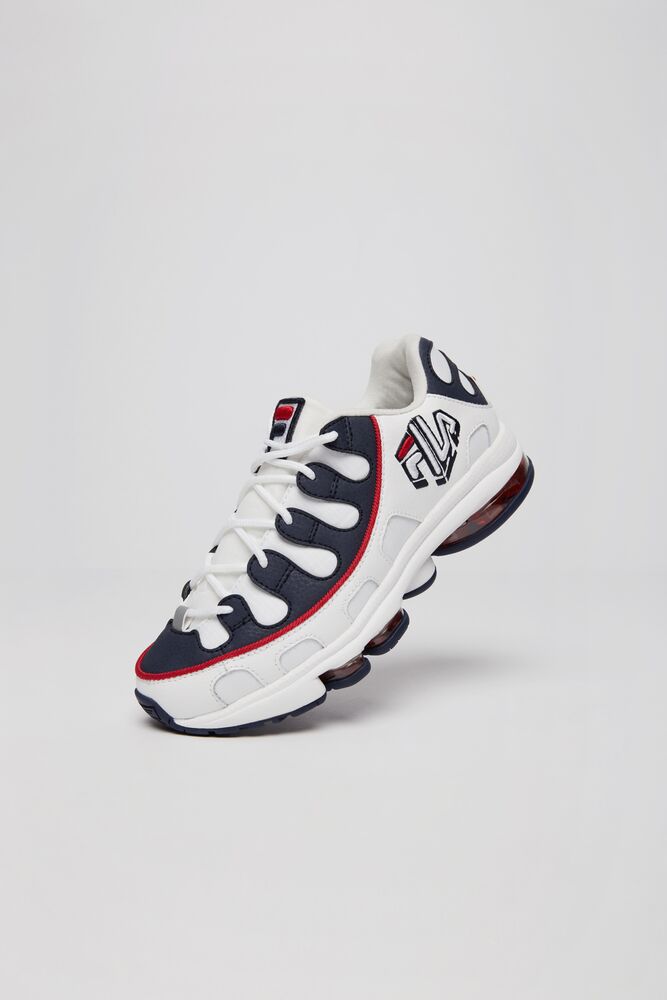 Fila Silva Trainer Tennis Shoes Wht/Fnvy/Fred | PKUJ65910