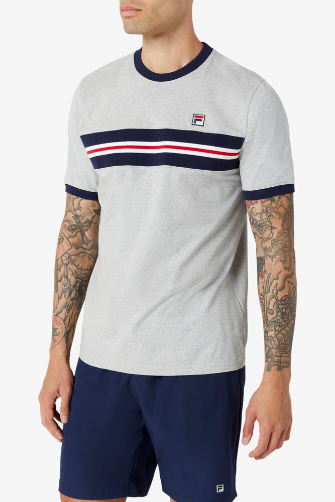 Fila Silver Tee Gris Claro | BVUA61324