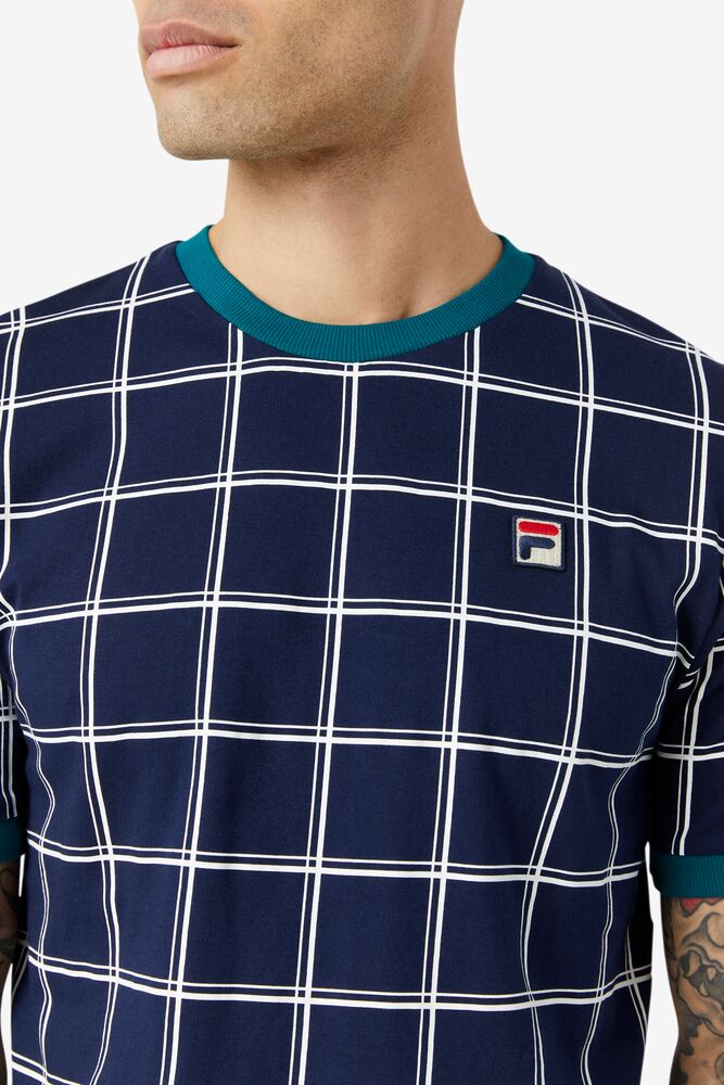 Fila Slate Ringer Tee Blancas | TZPW67958