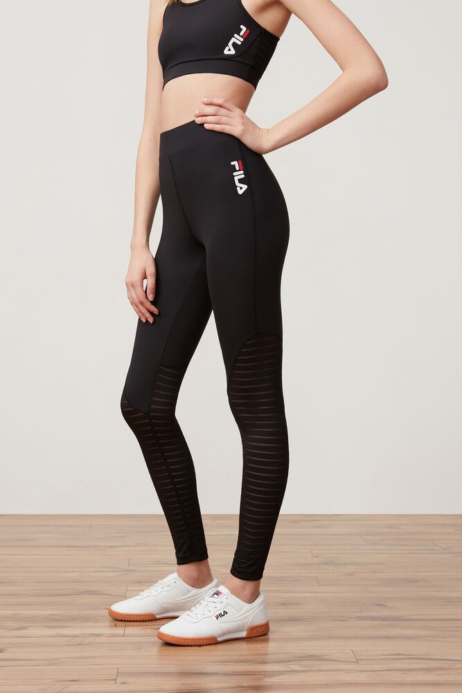 Fila Soni Burnout High Rise Legging Negras | AYXH62375