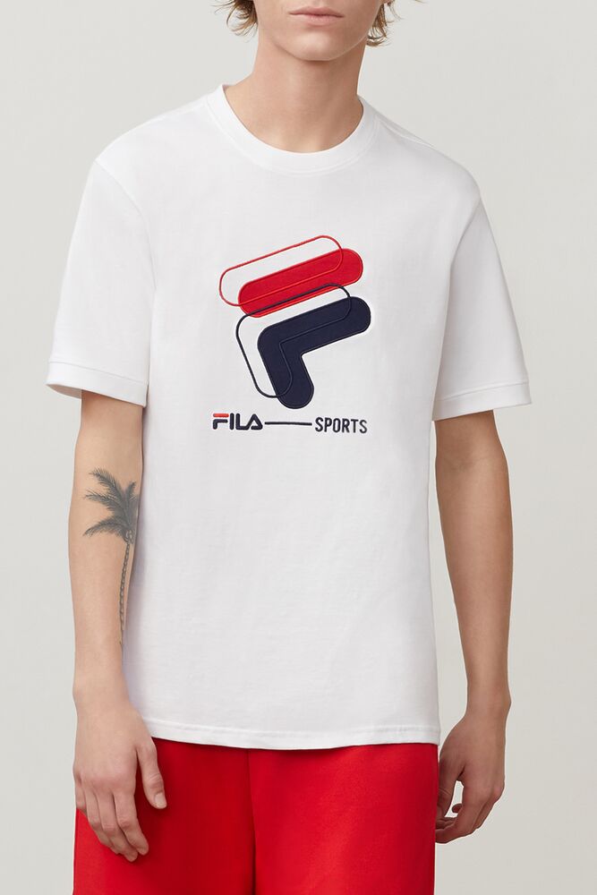 Fila Spiro Tee Blancas | YTFA41683