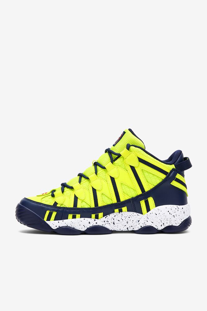 Fila Stackhouse Spaghetti Sneakers Amarillo Azul Marino Blancas | QABX57861