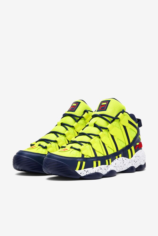 Fila Stackhouse Spaghetti Sneakers Amarillo Azul Marino Blancas | QABX57861