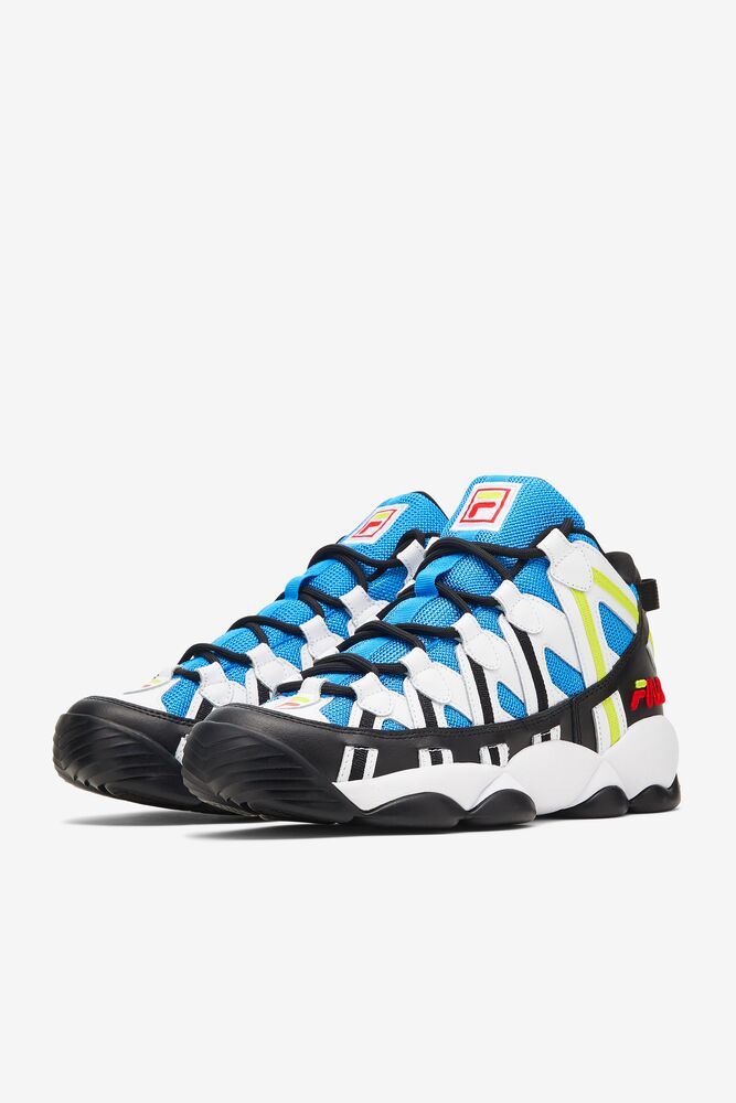 Fila Stackhouse Spaghetti Sneakers Blancas Negras Azules | OLZR03129