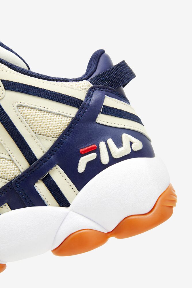 Fila Stackhouse Spaghetti Sneakers Creme Blancas Azul Marino | NWOM45960