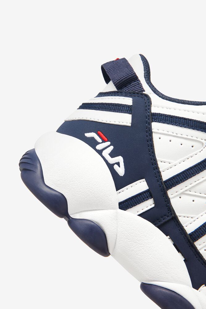 Fila Stackhouse Spaghetti Tennis Shoes Wht/Fnvy/Fred | QGIR72035