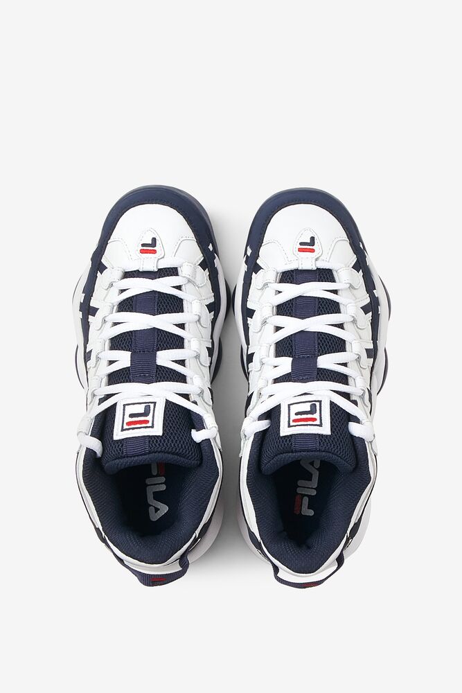 Fila Stackhouse Spaghetti Tennis Shoes Wht/Fnvy/Fred | QGIR72035