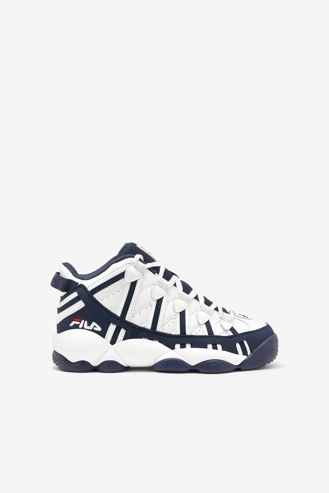 Fila Stackhouse Spaghetti Tennis Shoes Wht/Fnvy/Fred | QGIR72035