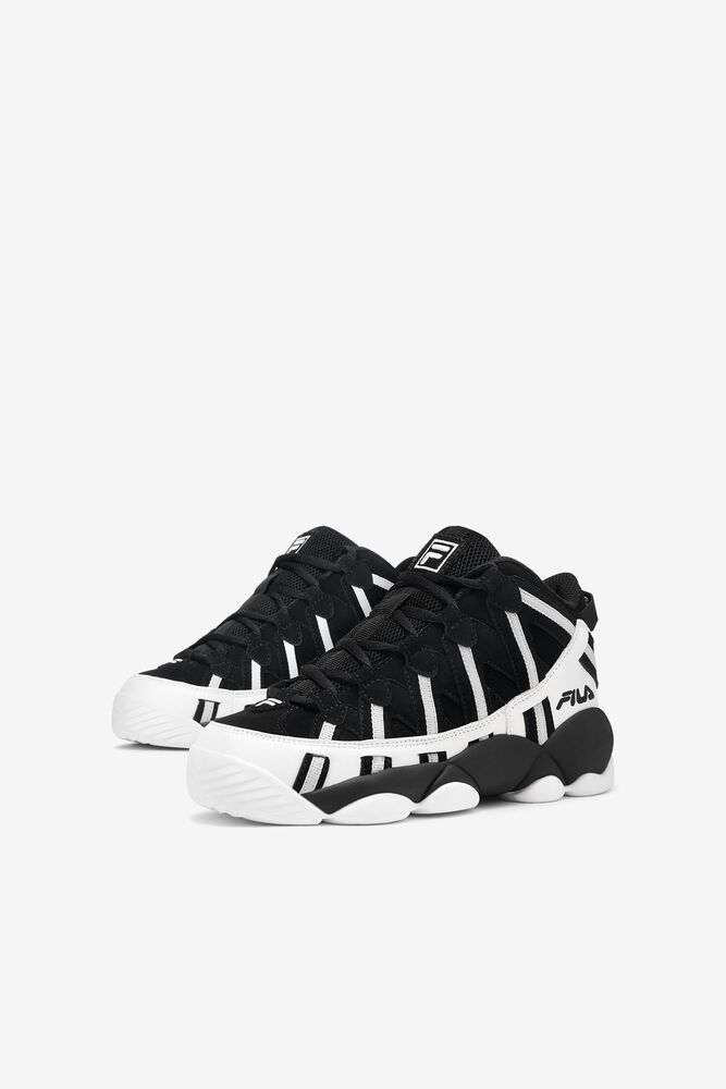 Fila Stackhouse Spaghetti Tennis Shoes Wht/Blk/Msil | WKES61459