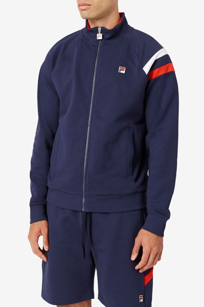 Fila Stance Track Jacket 410 Peacoat | CDEL05214