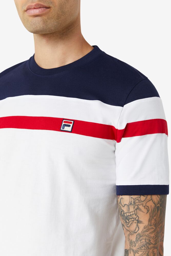 Fila Sten Tee Blancas | WEFO15482