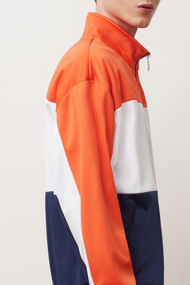 Fila Sterling Track Jacket Ctom/Wht/Peac | ZCKY21865